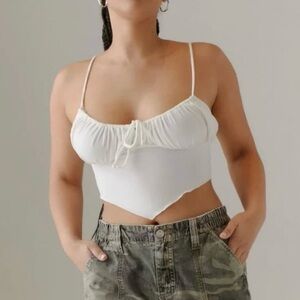 Urban Outfitters Black Asymmetrical Tie Front Camisole